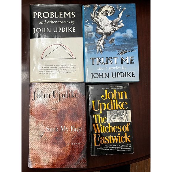 John Updike Lot 4 Books problems, trust me, seek my face, witches of Eastwick - Picture 1 of 8